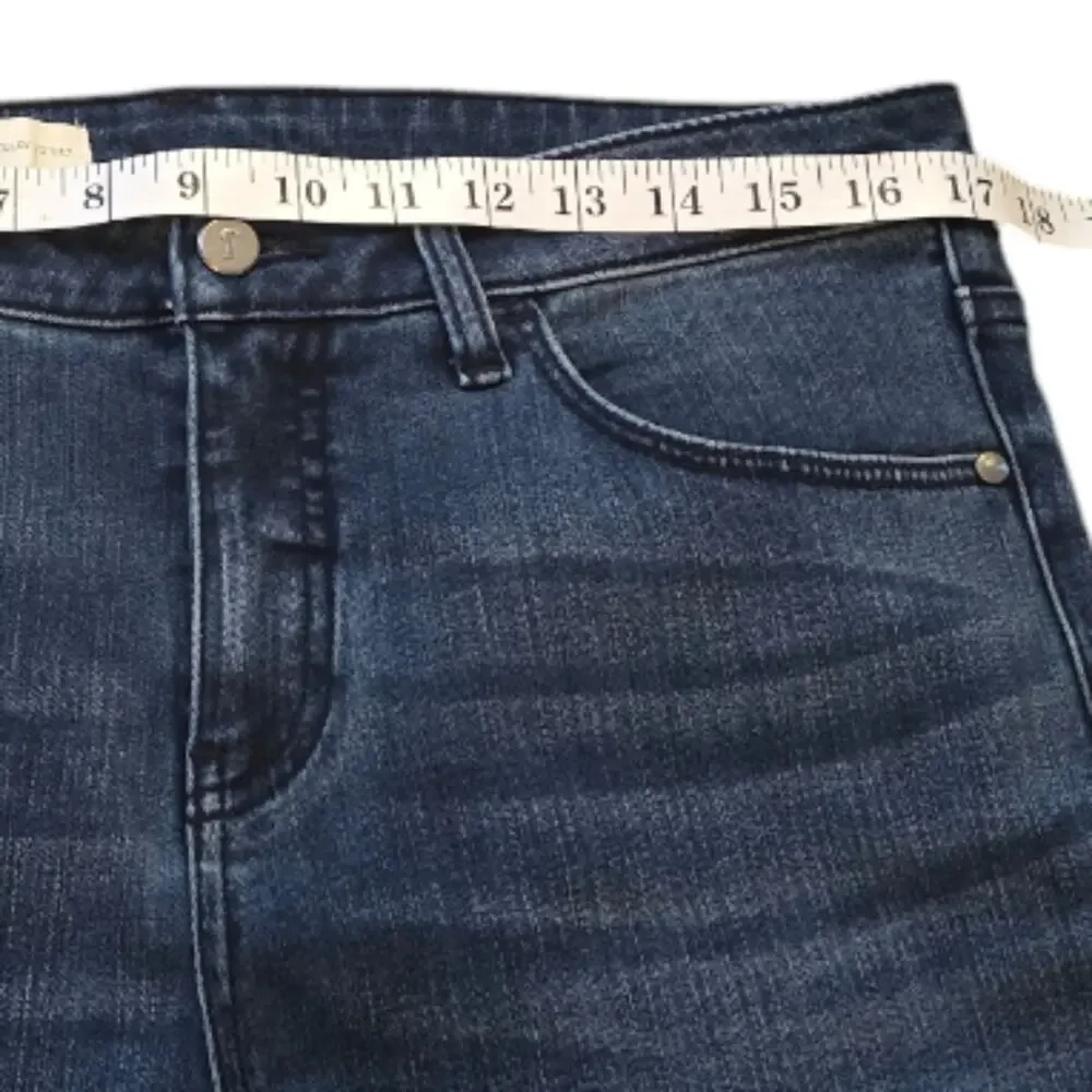 Anthropologie x Pilcro Raw Hem Cropped Straight Leg Jeans Size‎ 32